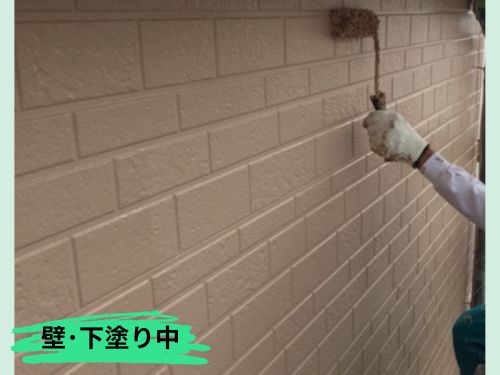 黒石市の外壁塗装｜外壁・軒天の下塗りが大切な理由を施工写真で解説