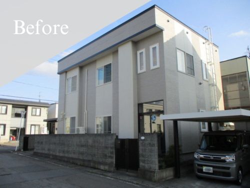 弘前市 外壁塗装・屋根塗装 施工前 Before 約65坪 戸建て